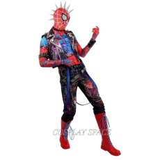 Photo2: Spiderman across the Spider-Verse Hobart Hobie Brown Cosplay Costume (2)