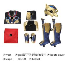 Photo14: Marvel Thor: Love and Thunder Thor Cosplay Costume include Helmet (14)