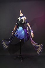 Photo2: Genshin Impact Keqing Opulent Splendor Cosplay Costume (2)