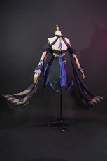 Photo3: Genshin Impact Keqing Opulent Splendor Cosplay Costume (3)