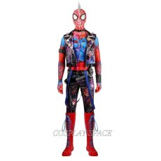 Photo1: Spiderman across the Spider-Verse Hobart Hobie Brown Cosplay Costume (1)