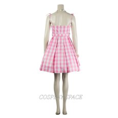 Photo4: Barbie 2023 Film Barbie Pink Dress Premium Edition Cosplay Costume (4)