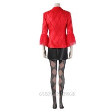 Photo3: New Film Version Joker 2 Harley Quinn Cosplay Costume (3)