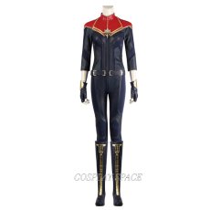 Photo1: Captain Marvel 2 The Marvels Carol Danvers Premium Edition Cosplay Costume (1)