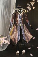 Photo3: Genshin Impact Zhongli Cosplay Costume (3)