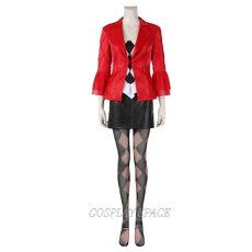 Photo1: New Film Version Joker 2 Harley Quinn Cosplay Costume (1)