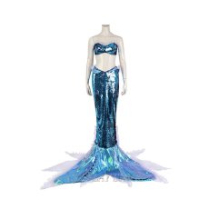 Photo1: The Little Mermaid 2023 Ariel Cosplay Costume (1)