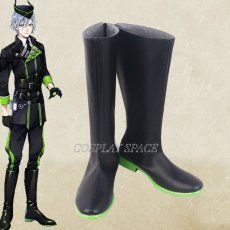 Photo1: Disney Twisted Wonderland Sleeping Beauty Silver Cosplay Boots (1)