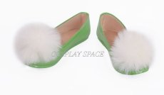 Photo2: Disney Tinker Bell Green Cosplay Shoes (2)