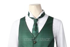 Photo11: Hogwarts Legacy Slytherin House Cosplay Costumes Boys School Uniform(multiple colors) (11)