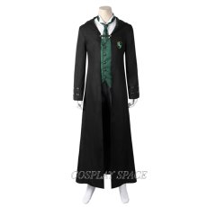 Photo1: Hogwarts Legacy Slytherin House Cosplay Costumes Boys School Uniform(multiple colors) (1)