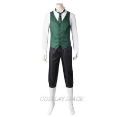 Photo7: Hogwarts Legacy Slytherin House Cosplay Costumes Boys School Uniform(multiple colors) (7)