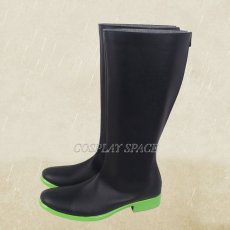 Photo2: Disney Twisted Wonderland Sleeping Beauty Silver Cosplay Boots (2)