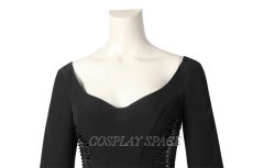 Photo7: Wednesday The Addams Family  Morticia Addams Cosplay Costume (7)