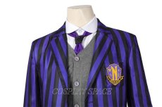 Photo8: Wednesday The Addams Family  Nevermore Academy uniform Eugene Otinger Cosplay Costume (8)