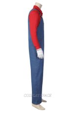 Photo3: The Super Mario Bros. Movie Mario Cosplay Costume (3)