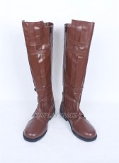 Photo1: Star Wars Anakin Skywalker Darth Vader Brown Shoes Cosplay Boots (1)