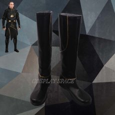 Photo2: Star Wars: The Old Republic Thexan Black Shoes Cosplay Boots (2)