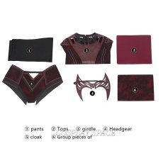 Photo17: Doctor Strange in the Multiverse of Madness Wanda Scarlet Witch Cosplay Costume (17)