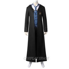 Photo2: Hogwarts Legacy Slytherin House Cosplay Costumes Boys School Uniform(multiple colors) (2)