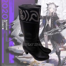 Photo3: Arknights Lappland Refined Horrormare Cosplay Boots (3)