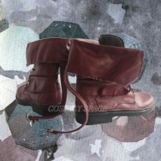 Photo5: Arknights Blaze Brown Cosplay Shoes (5)