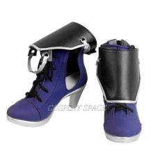 Photo1: Arknights Ch'en Purple Shoes Cosplay Boots (1)