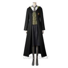 Photo3: Hogwarts Legacy Girl Cosplay Costumes Slytherin Halloween Suit(multiple colors) (3)