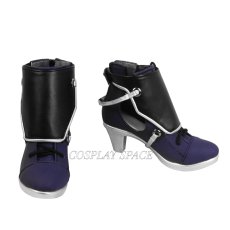 Photo2: Arknights Ch'en Purple Shoes Cosplay Boots (2)