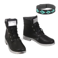 Photo3: Arknights Schwarz Cosplay Shoes (3)