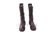 Photo2: Arknights Melantha Purple Cosplay Boots (2)