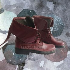 Photo3: Arknights Blaze Brown Cosplay Shoes (3)