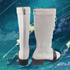 Photo4: Arknights Nightingale Cosplay Boots (4)