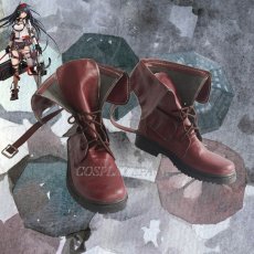 Photo2: Arknights Blaze Brown Cosplay Shoes (2)