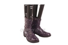 Photo4: Arknights Melantha Purple Cosplay Boots (4)