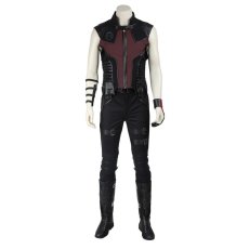 Photo1: Clint Barton Avengers Alliance 1 Hawkeye Cosplay Costume (1)