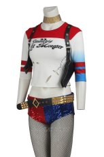 Photo4: Suicide Squad Harley Quinn Costumes Cosplay Suit Stockings Version (4)