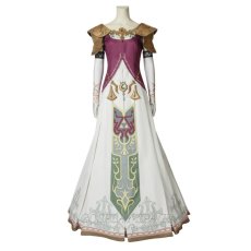 Photo1: The Legend of Zelda: Twilight Princess    Princess Zelda Cosplay Costume (1)