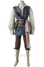 Photo5: Pirates Of The Caribbean Captain Jack Sparrow Cosplay Costume (5)