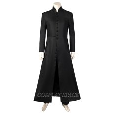 Photo1: The Matrix Reloaded Revolutions NEO Cosplay Costume (1)