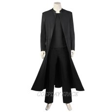 Photo1: The Matrix Resurrections Neo Cosplay Costume (1)