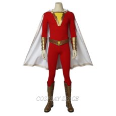 Photo1: Shazam Cosplay Costume Billy Batson Costume (1)