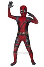 Photo2: Dead Attendant Wade Wilson Cosplay Costume Kids (2)