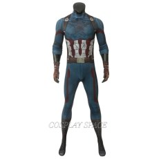 Photo1: Avengers 3 Infinity War  Captain America   Steve Rogers Cosplay Costume (1)