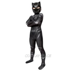 Photo1: Marvel's Captain America Civil War T'Challa Black Panther Cosplay Costume (1)