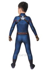 Photo3: Avengers: Endgame Steven Rogers Captain America Cosplay Costume Kids (3)