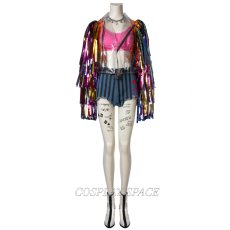 Photo1: Harley Quinn Birds of Prey Rainbow Cosplay Costumes (1)