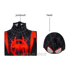 Photo8: Spider-Man: Into the Spider-Verse  Miles Morales Cosplay Costume Kids (8)