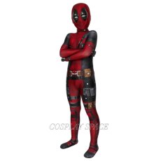 Photo3: Dead Attendant Wade Wilson Cosplay Costume Kids (3)