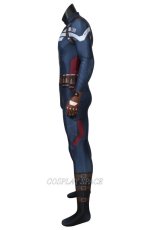 Photo3: Captain America: The Winter Soldier Captain America Steve Rogers Zentai Jumpsuit Cosplay Costume (3)